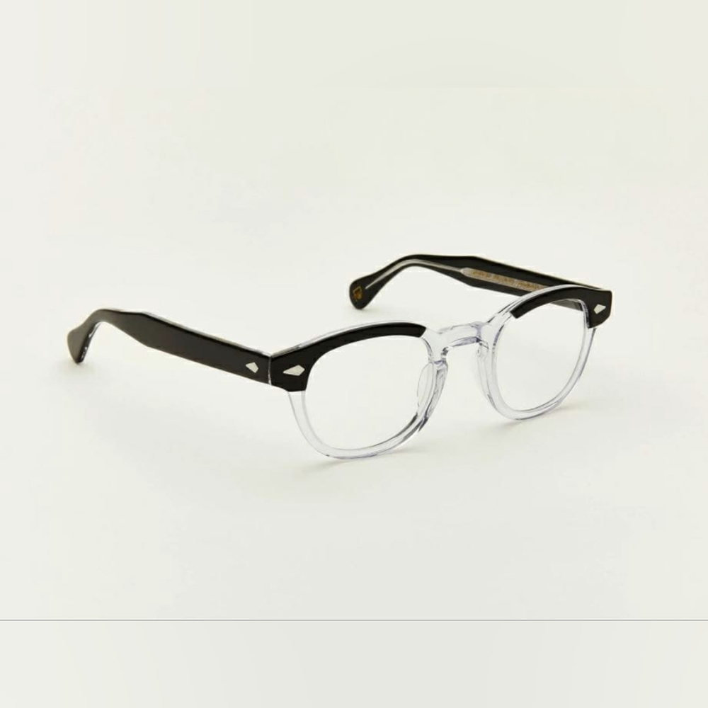 Moscot Lemtosh black crystal size 44